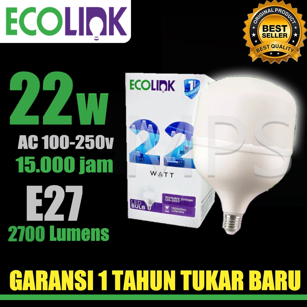 Jual Lampu Led Ecolink Capsule Kapsul Bulb Bohlam W Watt W Watt