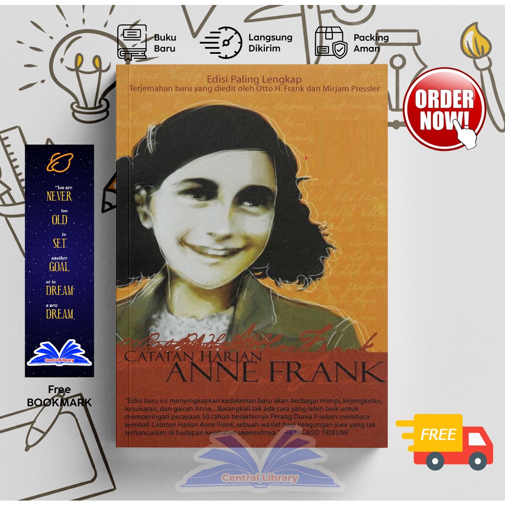 Jual Catatan Harian Anne Frank Free Sampul Shopee Indonesia 