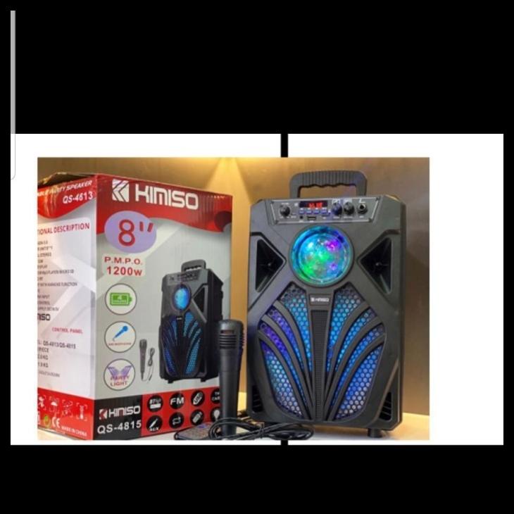 Jual Speaker Bluetooth Led Karaoke Portable Wireless Kimiso Km Qs