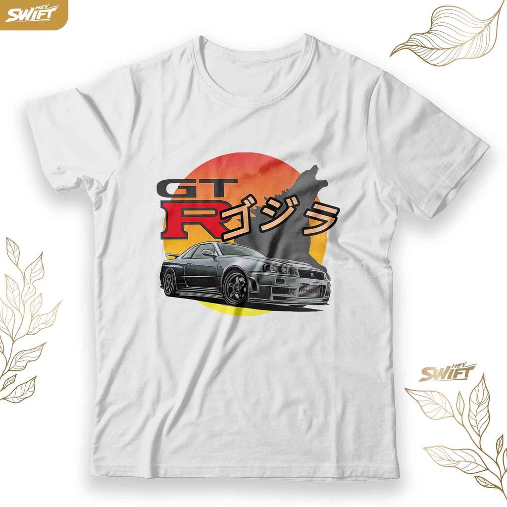 Jual Kaos Nostalgic Nissan Skyline R Gt R Gtr Godzilla Jdm Tshirt Baju Distro Shopee Indonesia