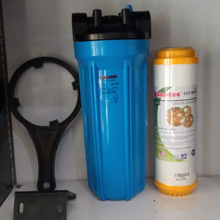 Jual HOUSING FILTER 10 INCH + SOFTENER RESIN (AIR BERKAPUR / ZAT KAPUR
