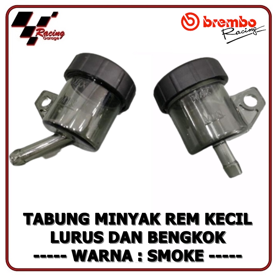 Jual Tabung Botol Minyak Rem Kecil Model Miring Dan Lurus Warna Smoke