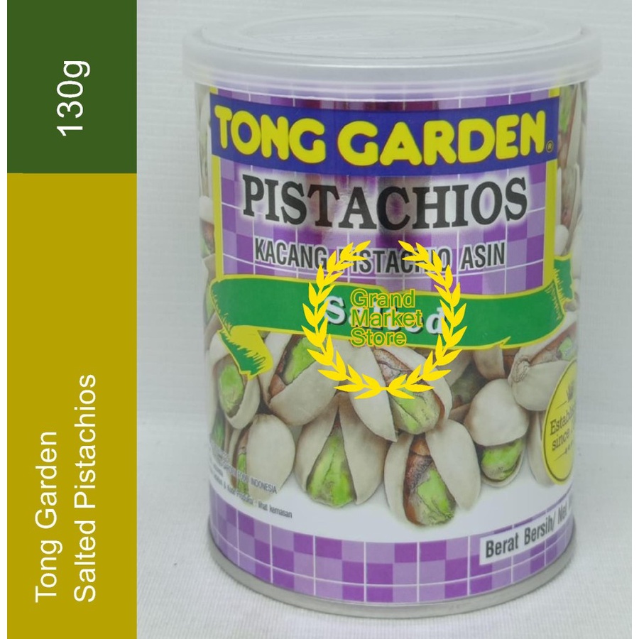 Jual Tong Garden Salted Pistachios Canister 130g Kacang Pistachio Asin