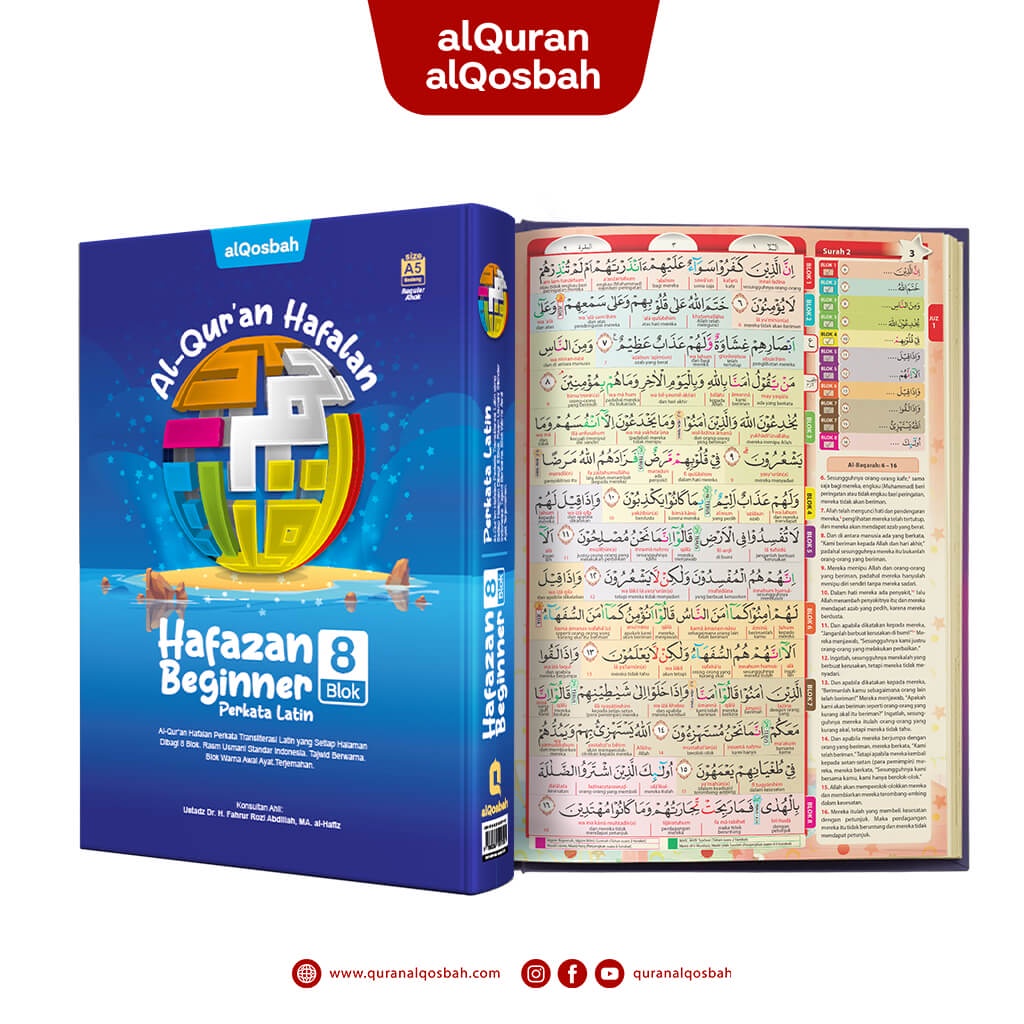 Jual Hafazan 8 Blok Beginner Perkata Latin A5 - Transliterasi Per Kata ...