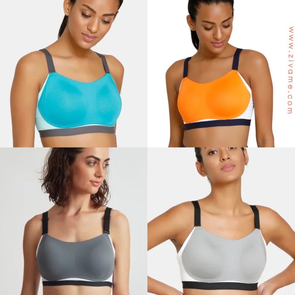 Buy Zivame Zelocity High Impact Padded Wide Waist Band Sports Bra