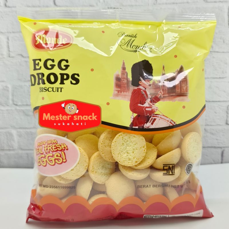 Jual (3 pcs*110 gram) Biskuit Egg Drop Pack 110gr Makanan Biskuit Monde ...