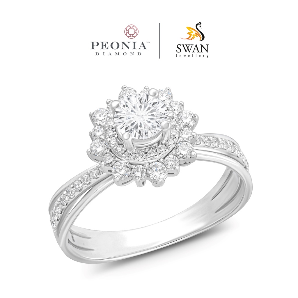Jual Cincin Berlian Peonia Sertifikat GIA FLR1305784 By Swan
