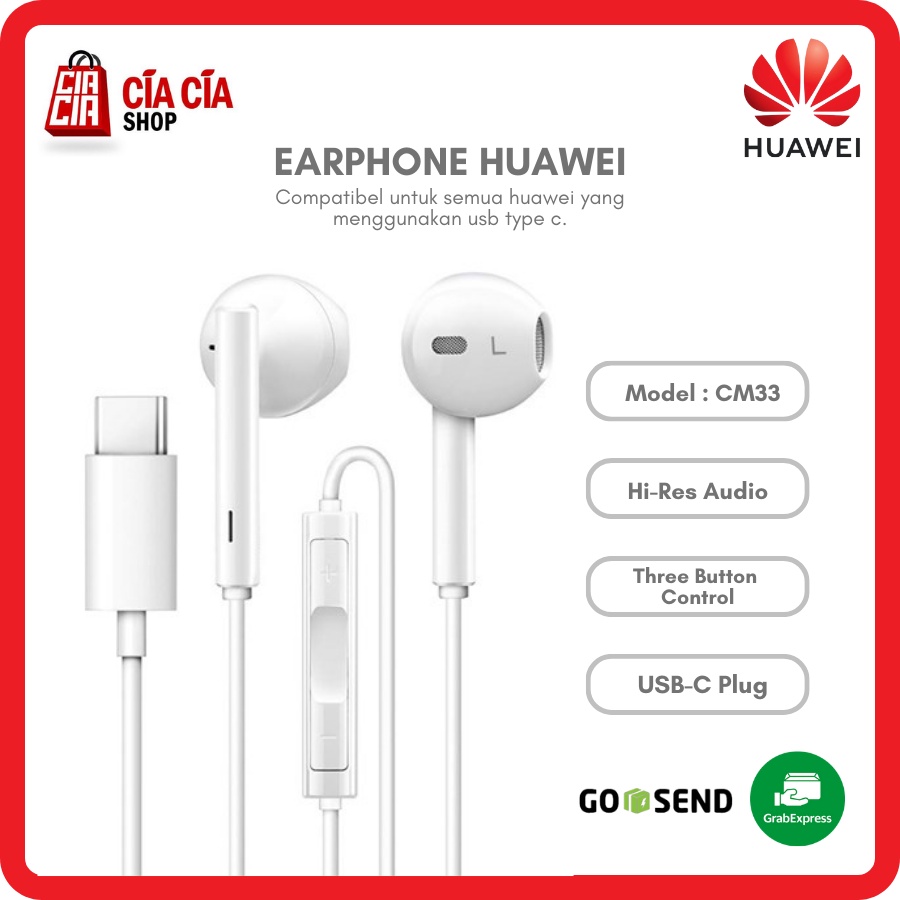 HUAWEI Auricolare Stereo CM33 Type-C Colore Bianco - Foto 5
