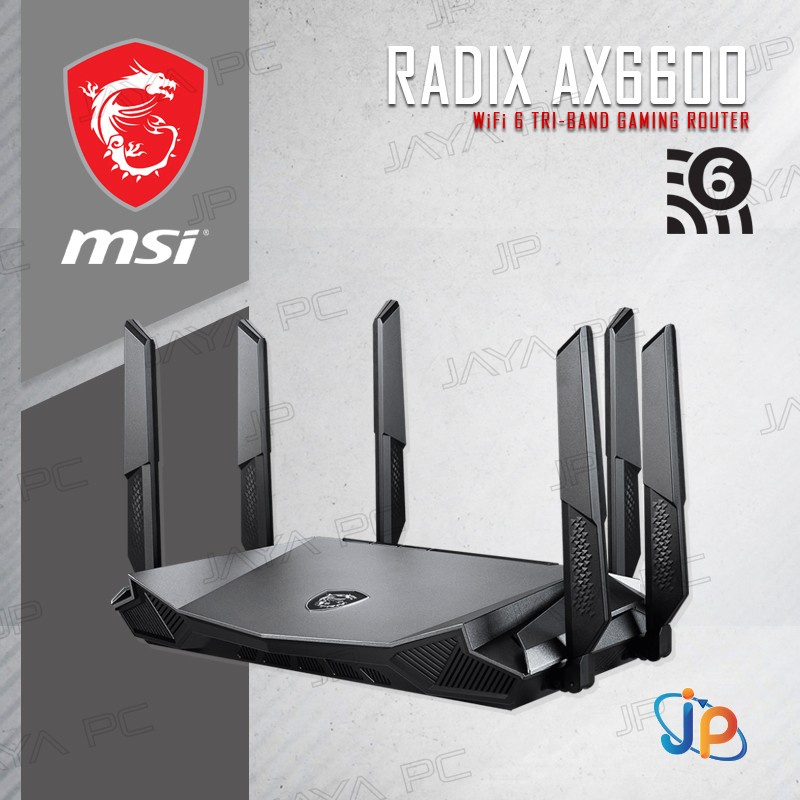 Jual MSI RadiX AX6600 WiFi Wireless 6 Tri-Band Gaming Router | Shopee ...