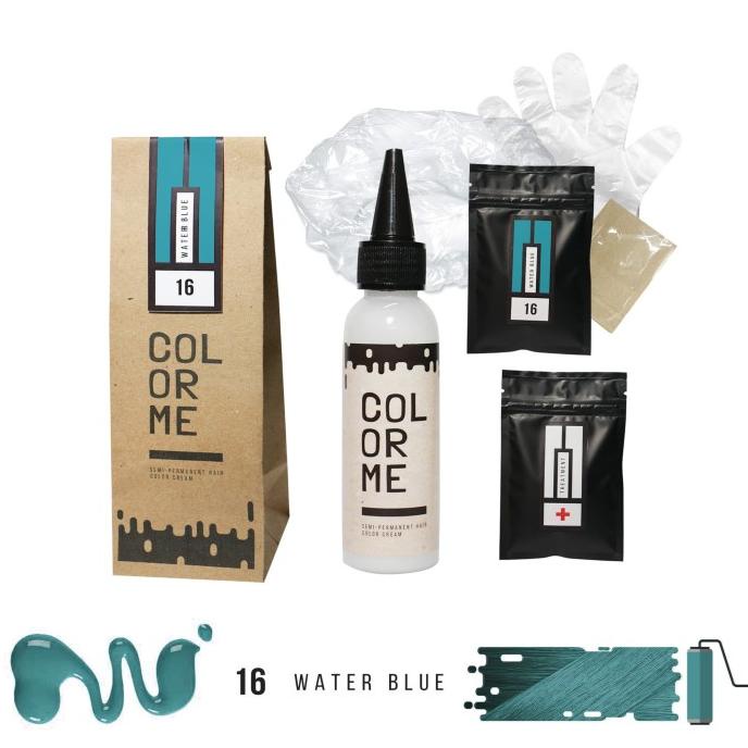Jual Color Me Water Blue Hair Color Cream / Cat Pewarna Rambut | Shopee ...