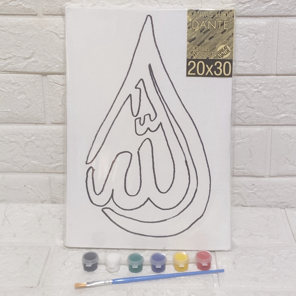 Jual Mewarnai Sketsa Kanvas Lukis Kaligrafi | Shopee Indonesia