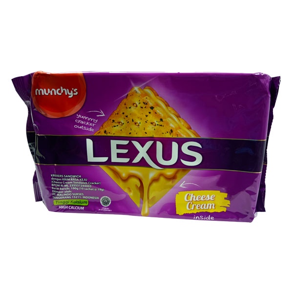 Jual LEXUS CHEESE CRACKERS 190 GR Shopee Indonesia