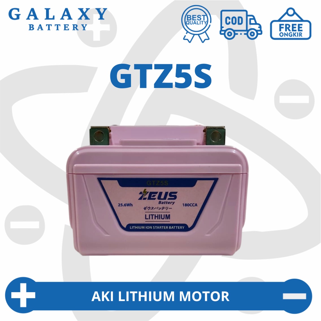 Jual aki lithium accu motor lithium ion starter battery zeus battery