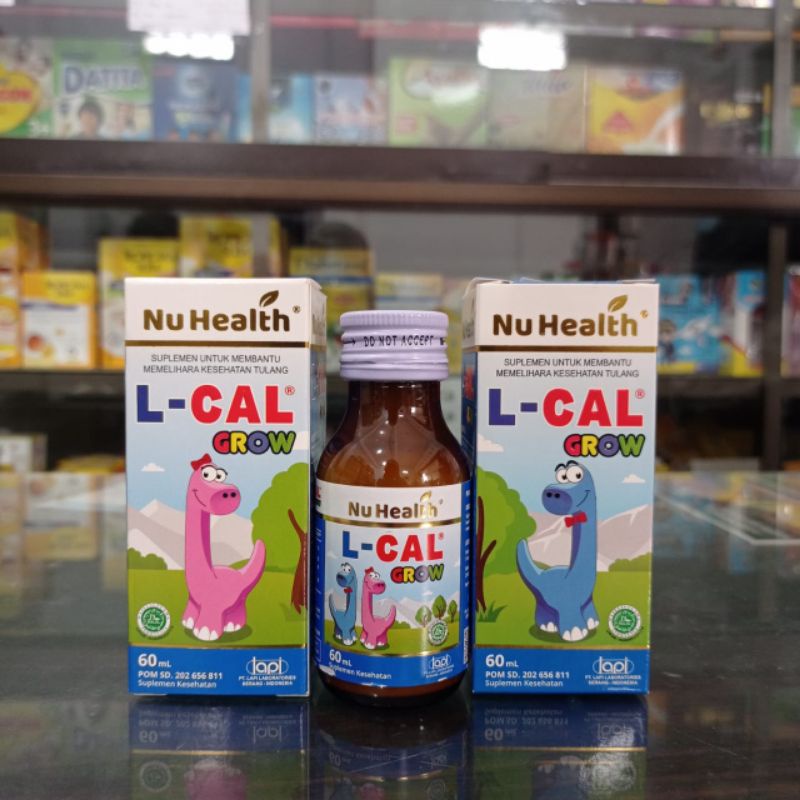 Jual L-CAL GROW SIRUP 60 ML // VITAMIN KESEHATAN TULANG // PENINGGI ...