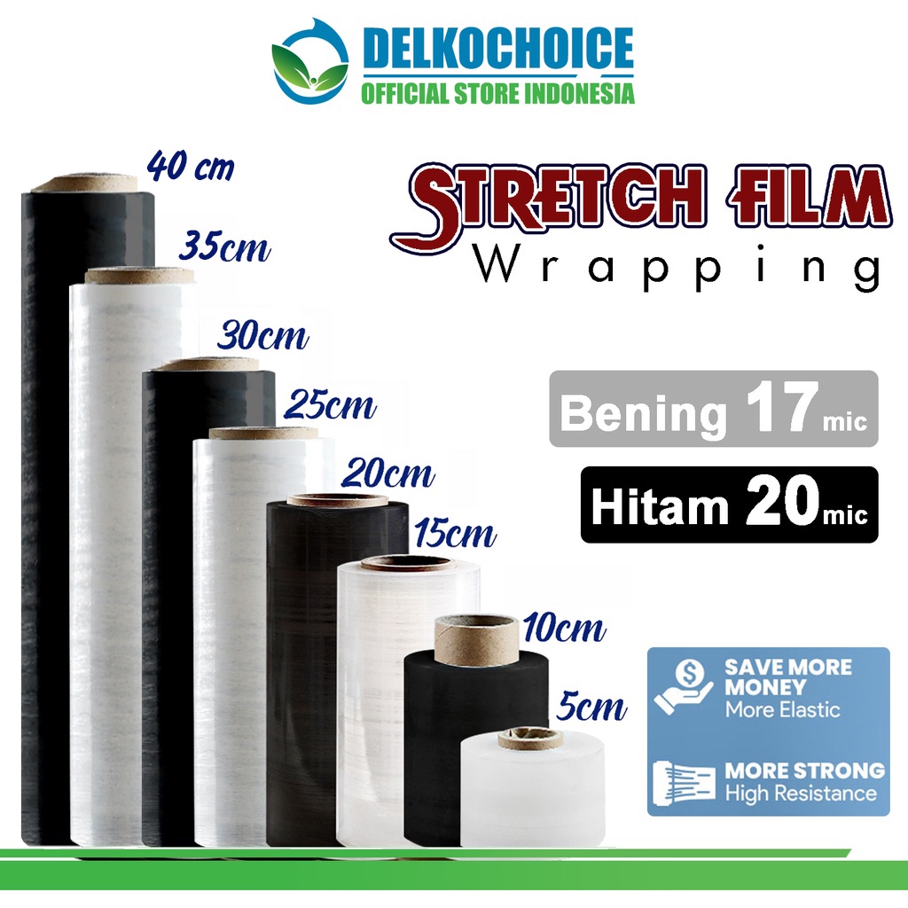 Jual Stretch Film 250m Plastik Wraping DELKOWRAP Wrapping PREMIUM ...