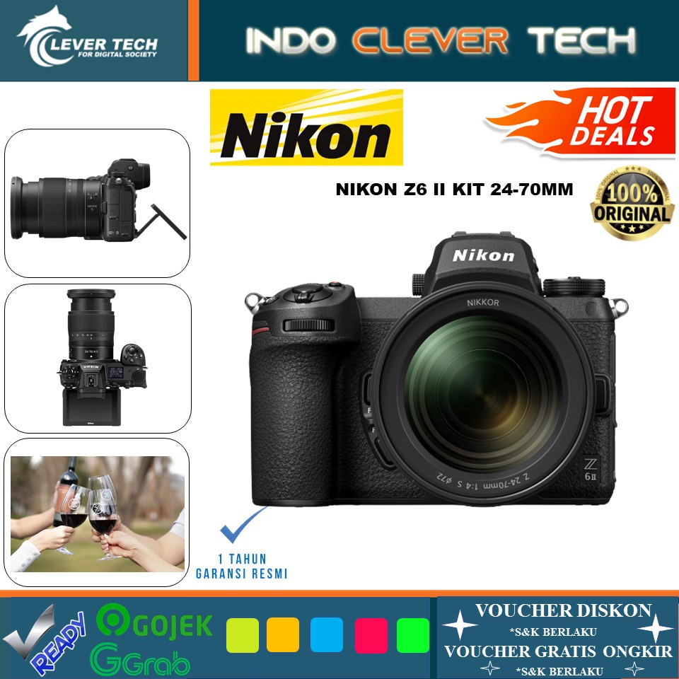 Jual Nikon Z6 II Mirrorless Camera Kit 24-70mm F/4 Lens RESMI | Shopee ...