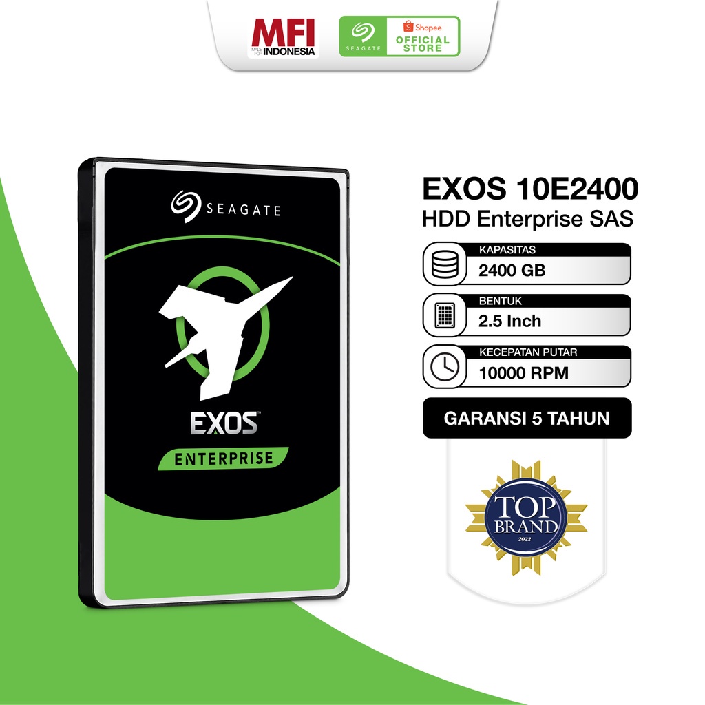 Jual Seagate EXOS 10E2400 Hardisk Enterprise 2.4TB SAS 2.5