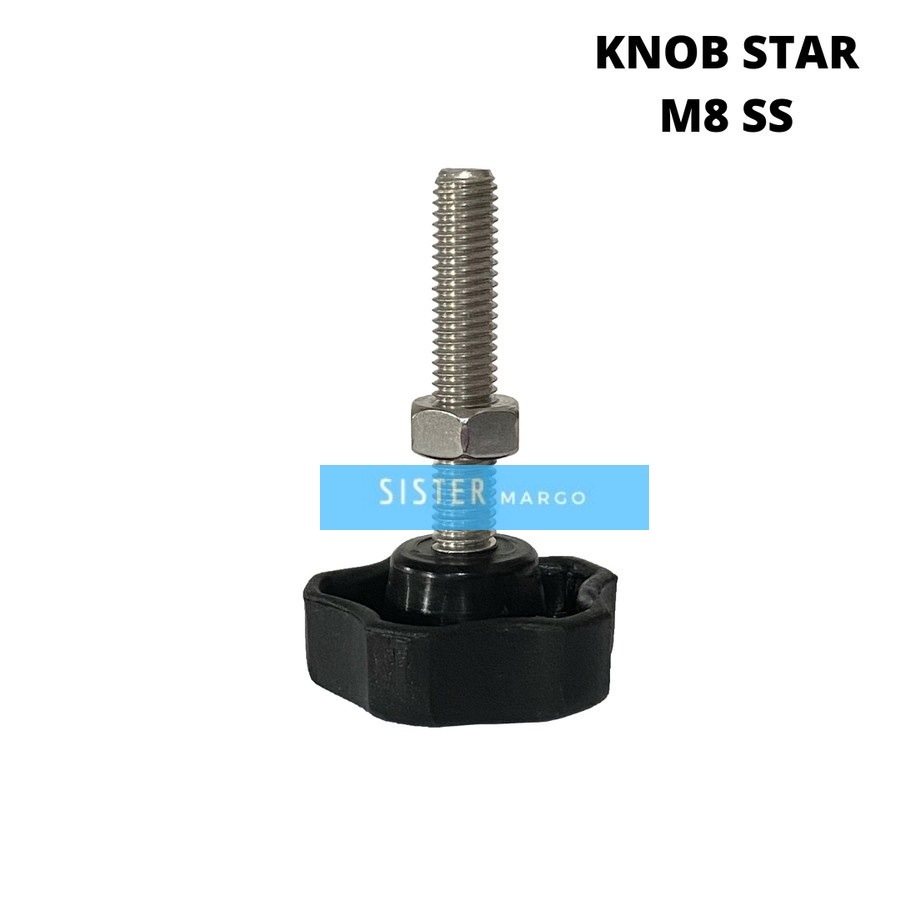 Jual Knob Star Adjuster Baut M8 T45 Orange Stainless Steel | Shopee ...