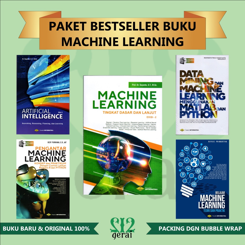 Jual PAKET LENGKAP BUKU MACHINE LEARNING DAN ARTIFICIAL INTELLIGENCE ...