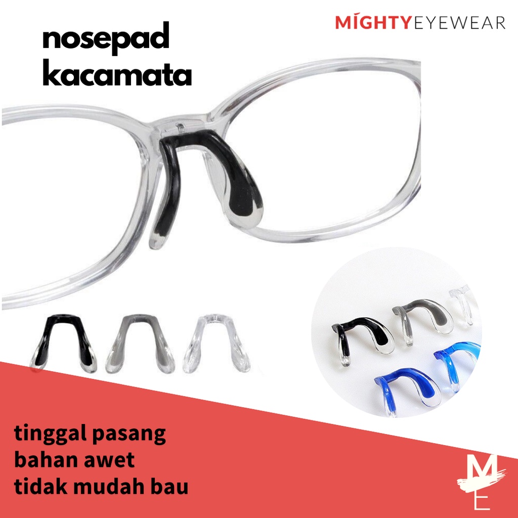 Jual Nosepad Bantalan Hidung 1 lubang Kacamata silikon Pad arm | Shopee ...