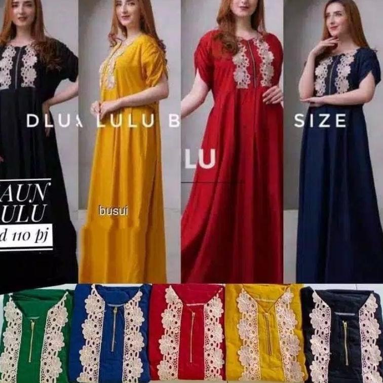 Jual DASTER ARAB DLUSIA LULU LD.120 DRESS LULU RAYON SUPER GRADE A