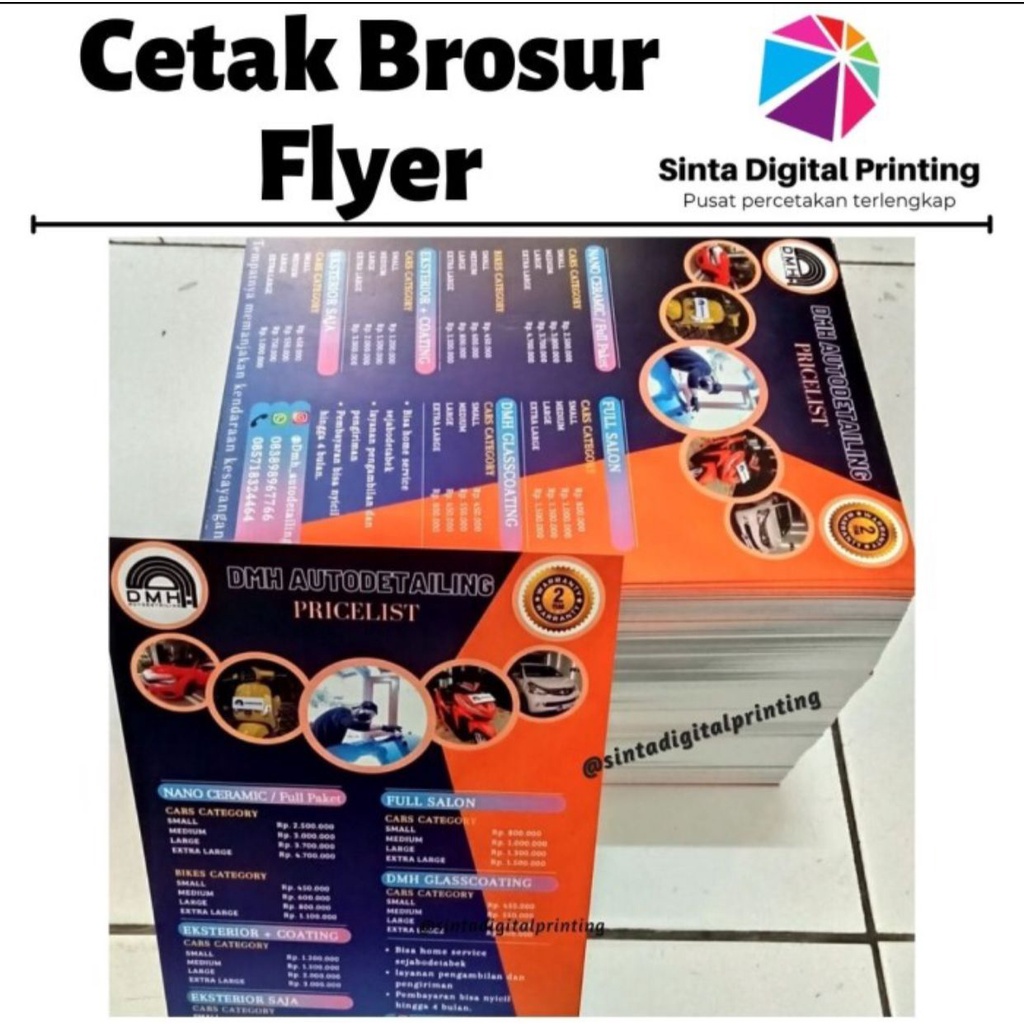 Jual Cetak Brosur Flyer Murah Promosi Bisnis Usaha Sekolah Custom