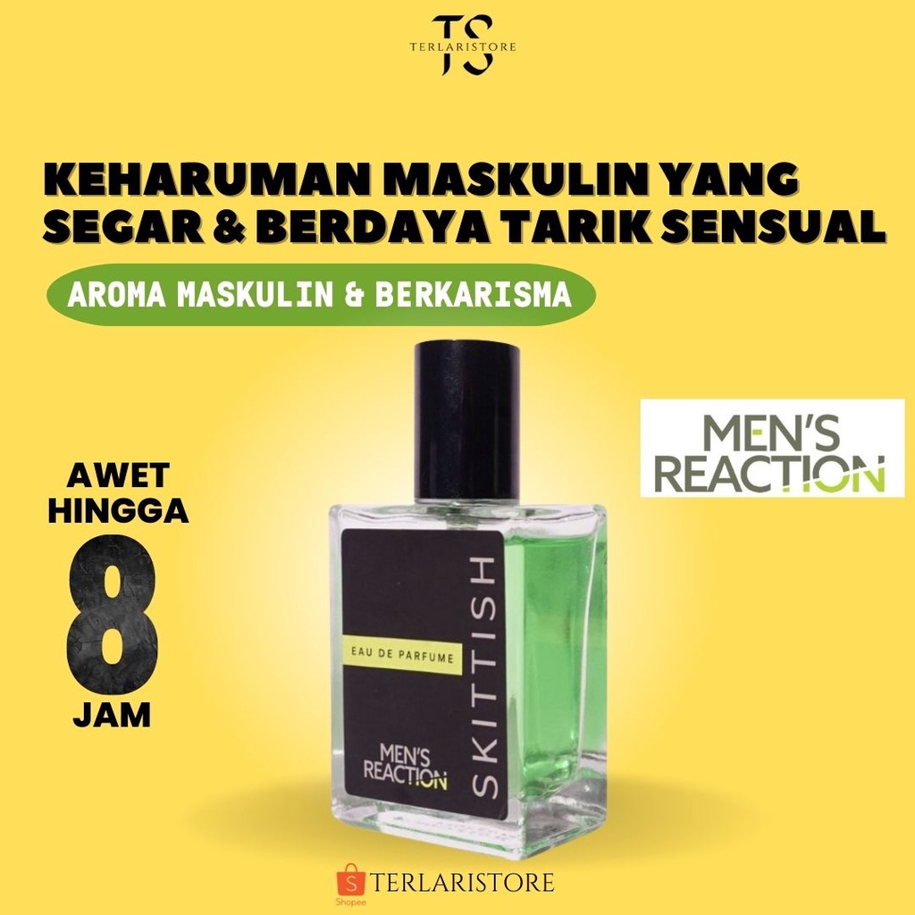 Jual Mens Reaction Eau De Parfume Parfum Pria Skittish 50ML Shopee