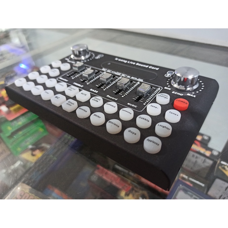 Jual k-song Mixer F8 Sound Card Amplifier Live Broadcast Recording ...