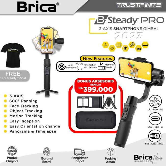 Jual Brica B-Steady Pro New 2023 3-Axis Stabilizer BSteady Pro 2023 ...