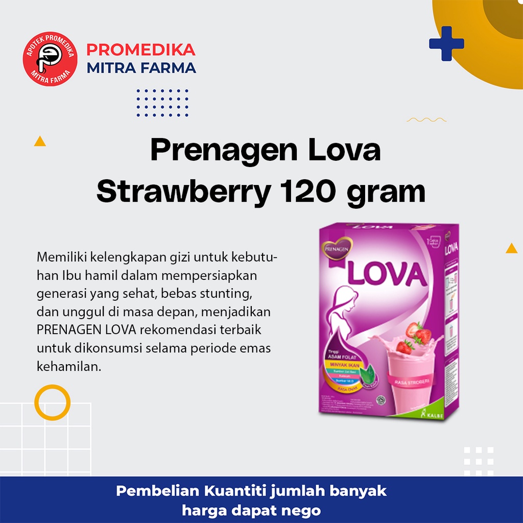 Jual Prenagen Lova Strawberry 120 Gram Susu Kehamilan Dan Menyusui