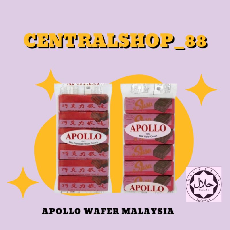 Jual Apollo Wafer Cream Coklat/Milk 48 Pcs | Shopee Indonesia