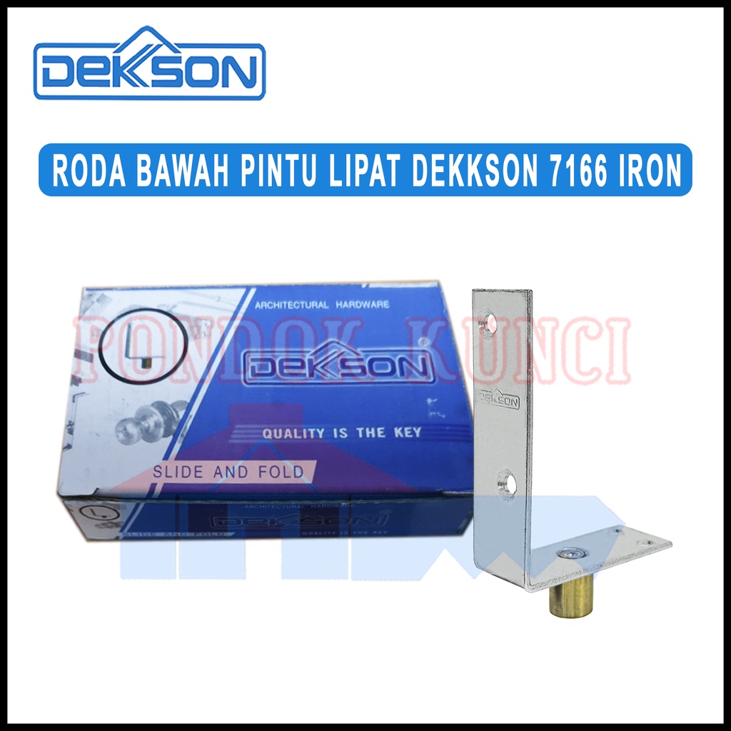 Jual Roda Bawah Pintu Lipat Dekkson 7166 Iron Folding Guide Bottom L ...