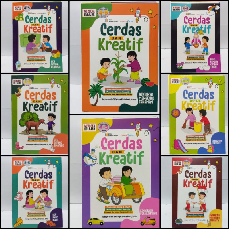 Jual Paket 8 Buku Ukuran Besar - Buku Anak TK/PAUD - Cerdas & Kreatif ...