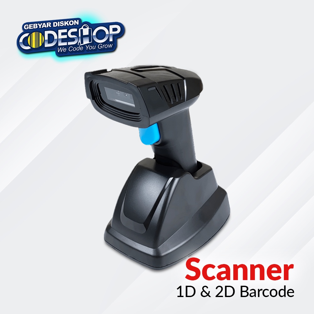 Jual Kassen RF-2400 Scanner Barcode Wireless 2D Auto Sense Scan USB by ...