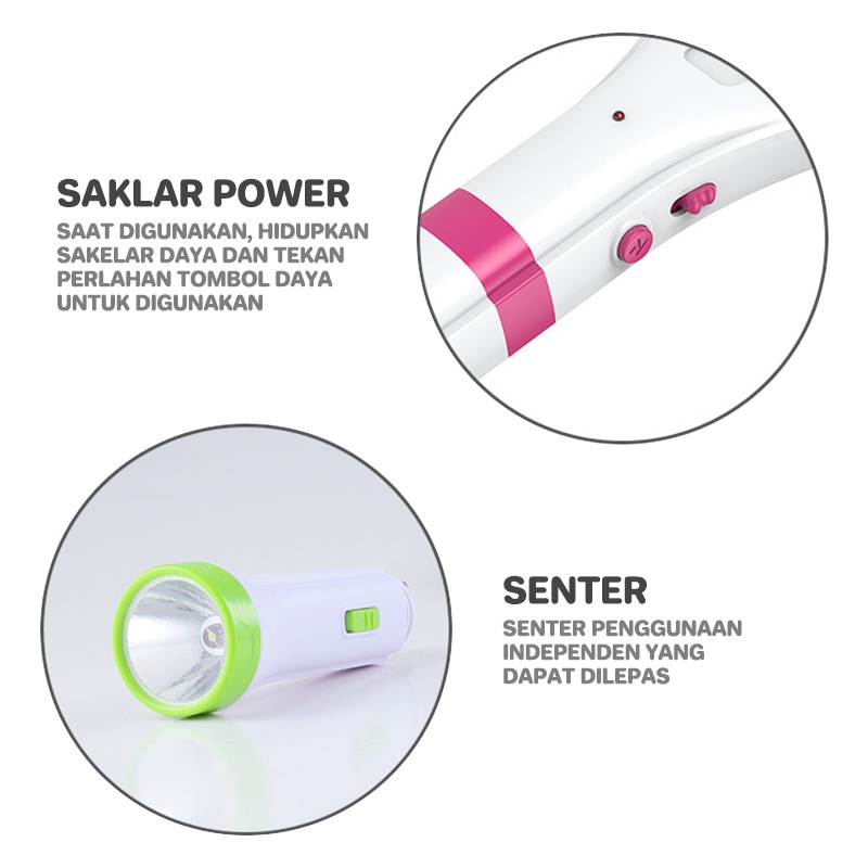 Jual CAHAYA - Raket Nyamuk Rechargeable Cas Senter LED CA-6002 | Shopee ...