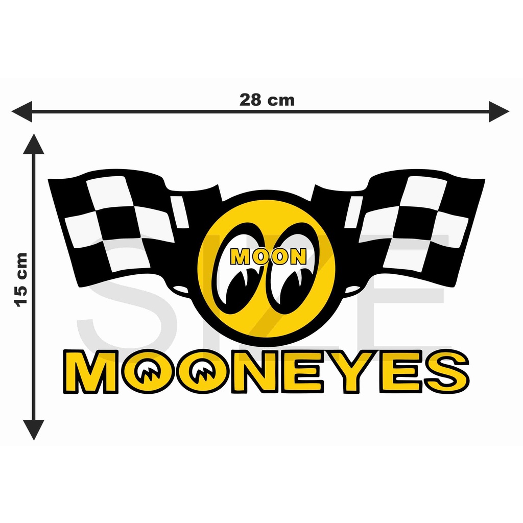 Jual STICKER MOONEYES - STIKER MOTOR - STICKER MOONEYES FLAG BIG ...