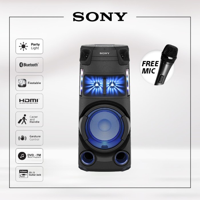 Jual Sony Mhc V D High Power Audio System With Bluetooth Mhc V D Shopee Indonesia