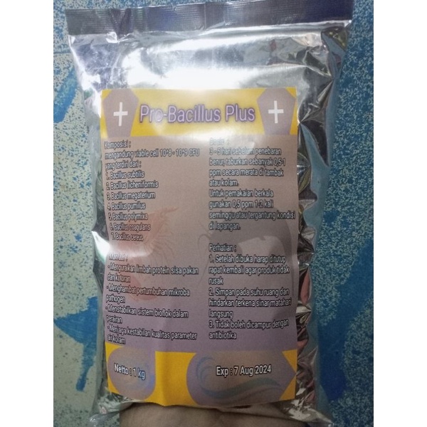 Jual Probiotik bacillus plus 1kg / probiotik bioflok / probiotik kolam ...
