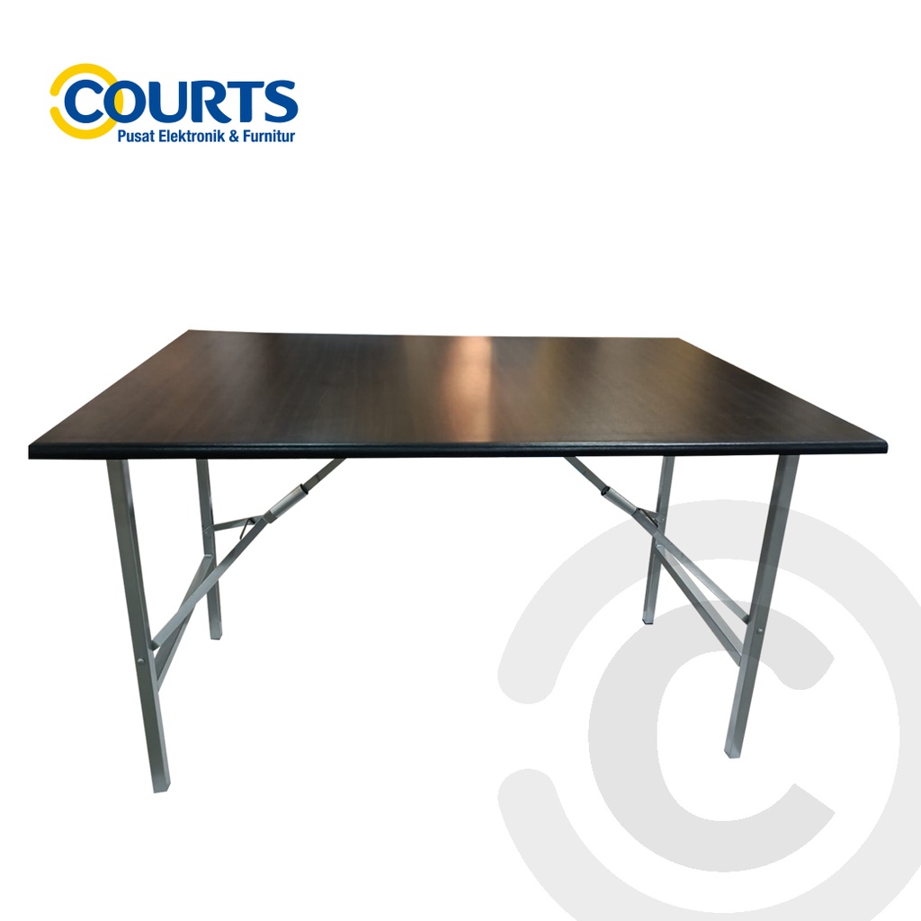 Jual FIRME- MEJA LIPAT DARK OAK - SILVER M-FT-120 | Shopee Indonesia