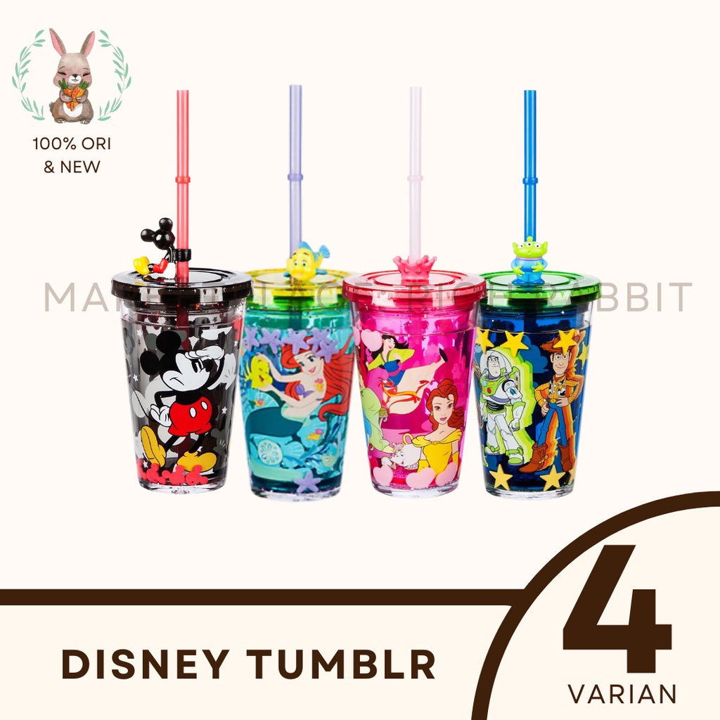 Jual Disney Tumbler Straw Botol Minum Princess Mickey Mouse Toy Story 