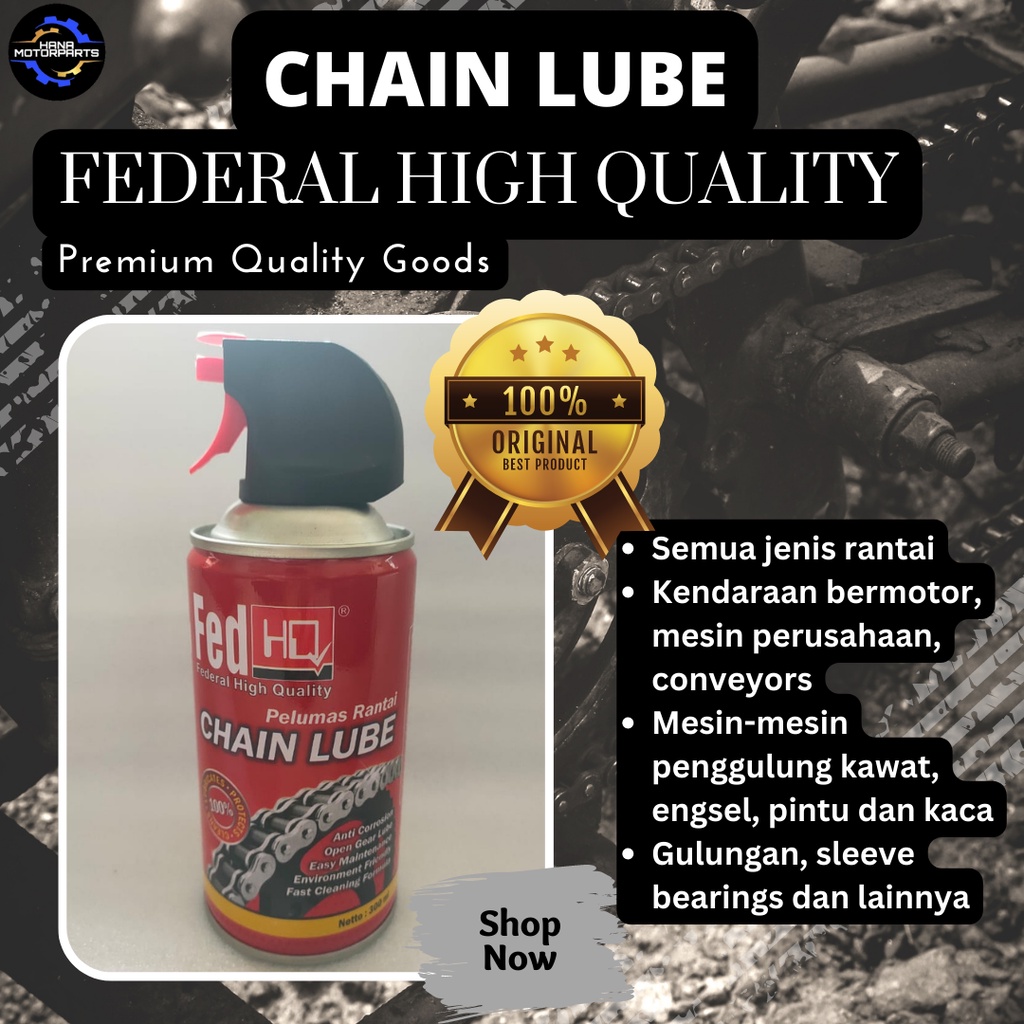 Jual Chain Lube Pelumas Minyak Oli Rantai Federal HQ 300ml | Shopee ...