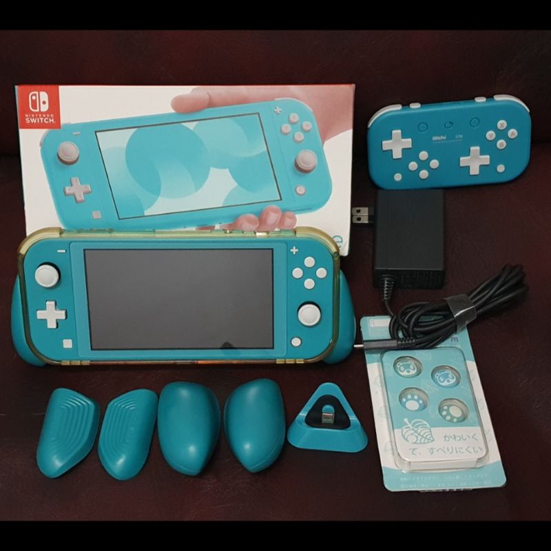 Jual Nintendo Switch Lite Turqouise Fullset Bonus Banyak Shopee Indonesia