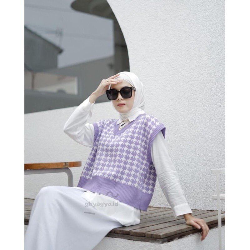 Jual BEST SELLER!!! JENNIE VEST KNIT ROMPI RAJUT KOREAN STYLE