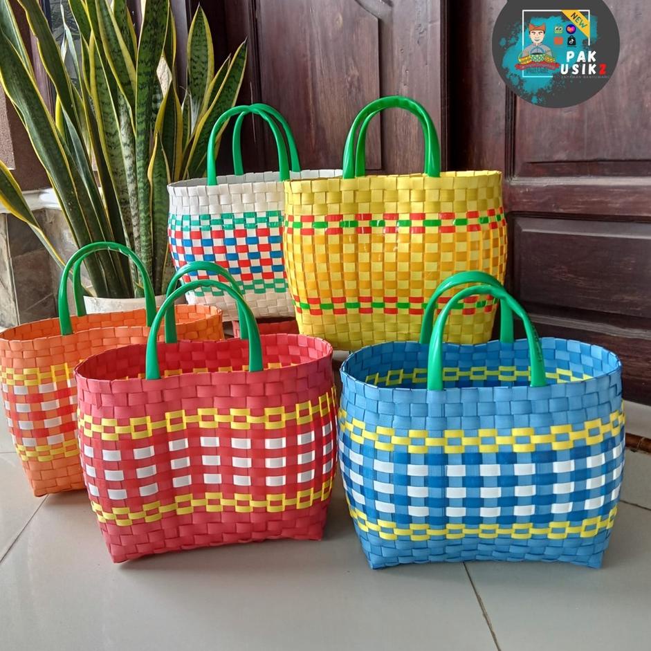 Jual Hadir Meriah Tanggung Tas Anyam Plastik Souvenir Anyam Anyaman