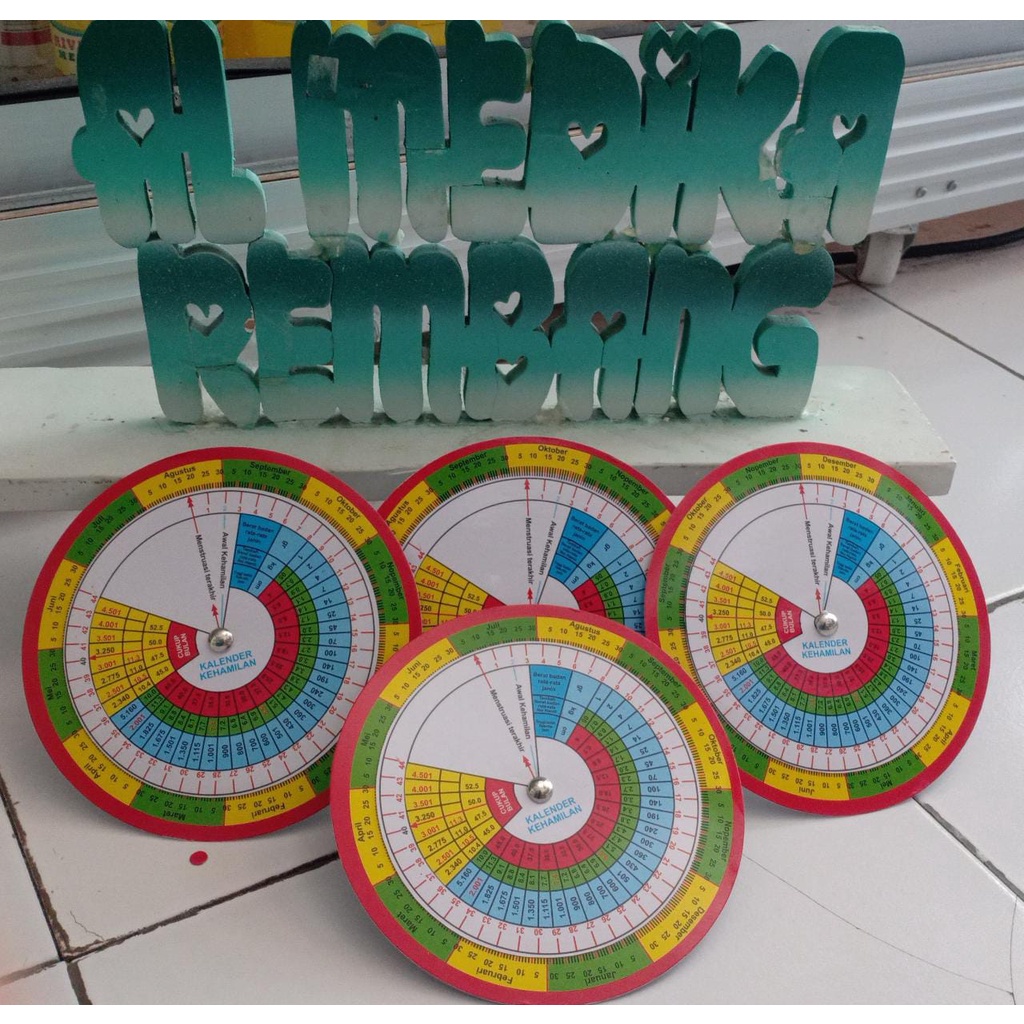 Jual Kalender Kehamilan Linset Kalender Hitung Hamil- Kalender