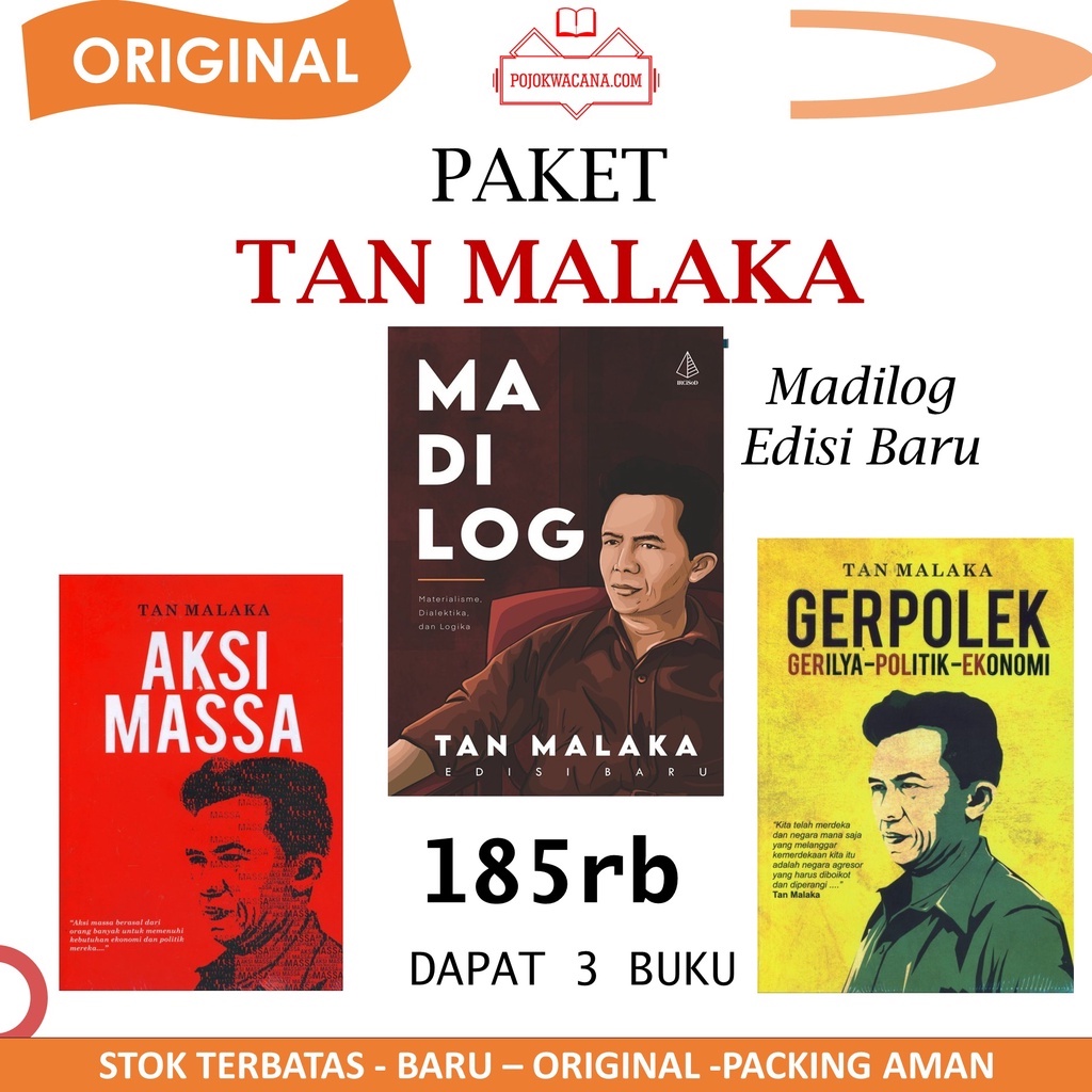 Jual Original - Paket Buku Tan Malaka 3 Madilog, Aksi Massa Dan ...