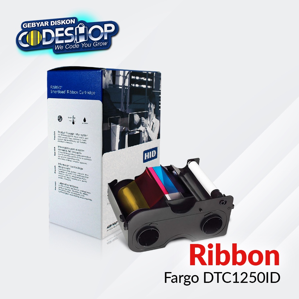 Jual Fargo DTC1250ID Ribbon Kit Color YMCKO 250 Prints PN : 070207 ...