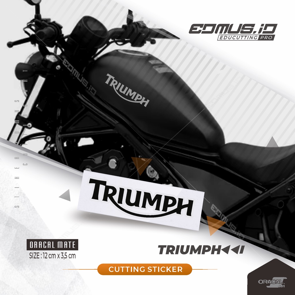 Jual Cutting Stiker Triumph | Cutting Sticker Oracal Premium | Stiker ...