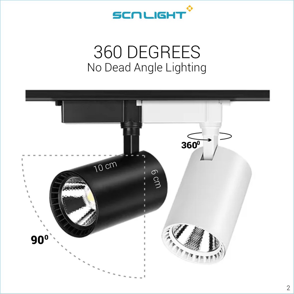Jual Lampu Rell Track Light 12 Watt 3000K 4000K | Lampu LED Sorot Rel ...