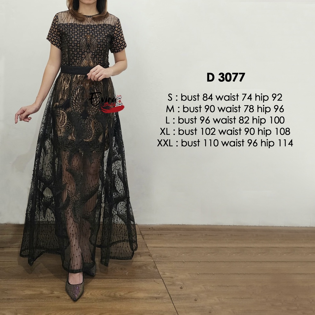 Jual Dress Batik Modern / Dress Batik Wanita / Dress Kekinian / Dress